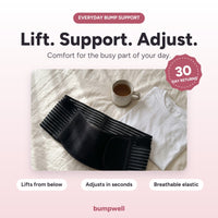 Bumpwell pregnancy support belt: lift, support, adjust. 30-day returns