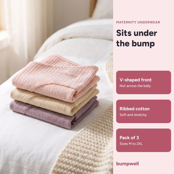 Under-the-Bump Cotton Maternity Underwear