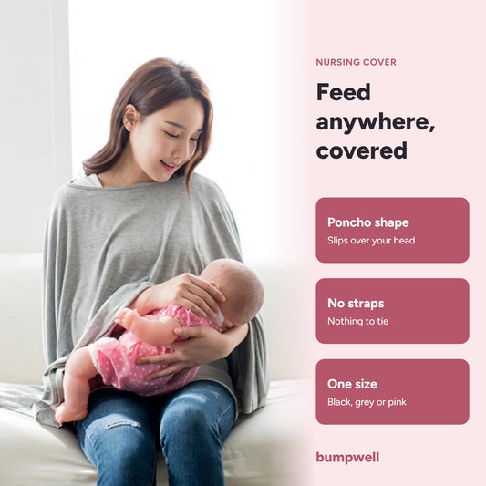 Feed anywhere, covered - Bumpwell nursing cover