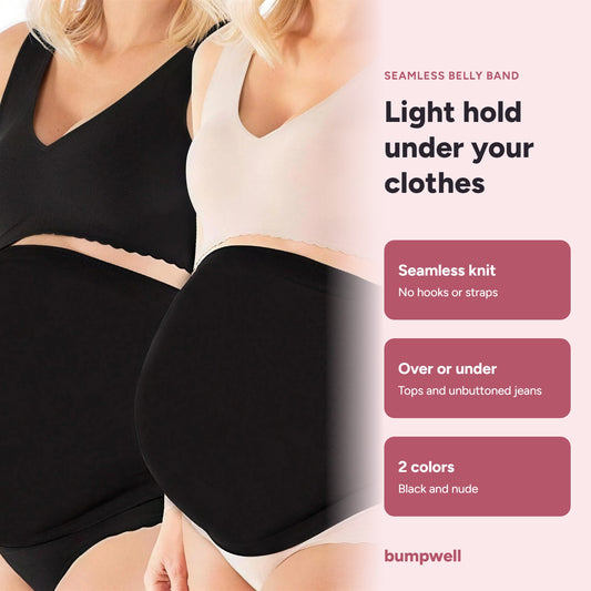 Light hold under your clothes - Bumpwell seamless belly band