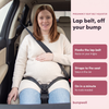 Bumpwell pregnancy seat belt adjuster: keeps the lap belt on your thighs, off your bump